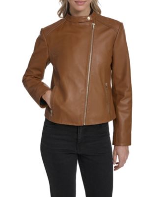 Women's Stand Collar Racer Jacket
