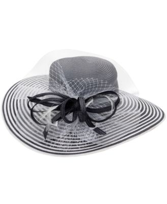 Striped Wide Brim Hat