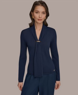 Women's Long-Sleeve V-Neck Sweater