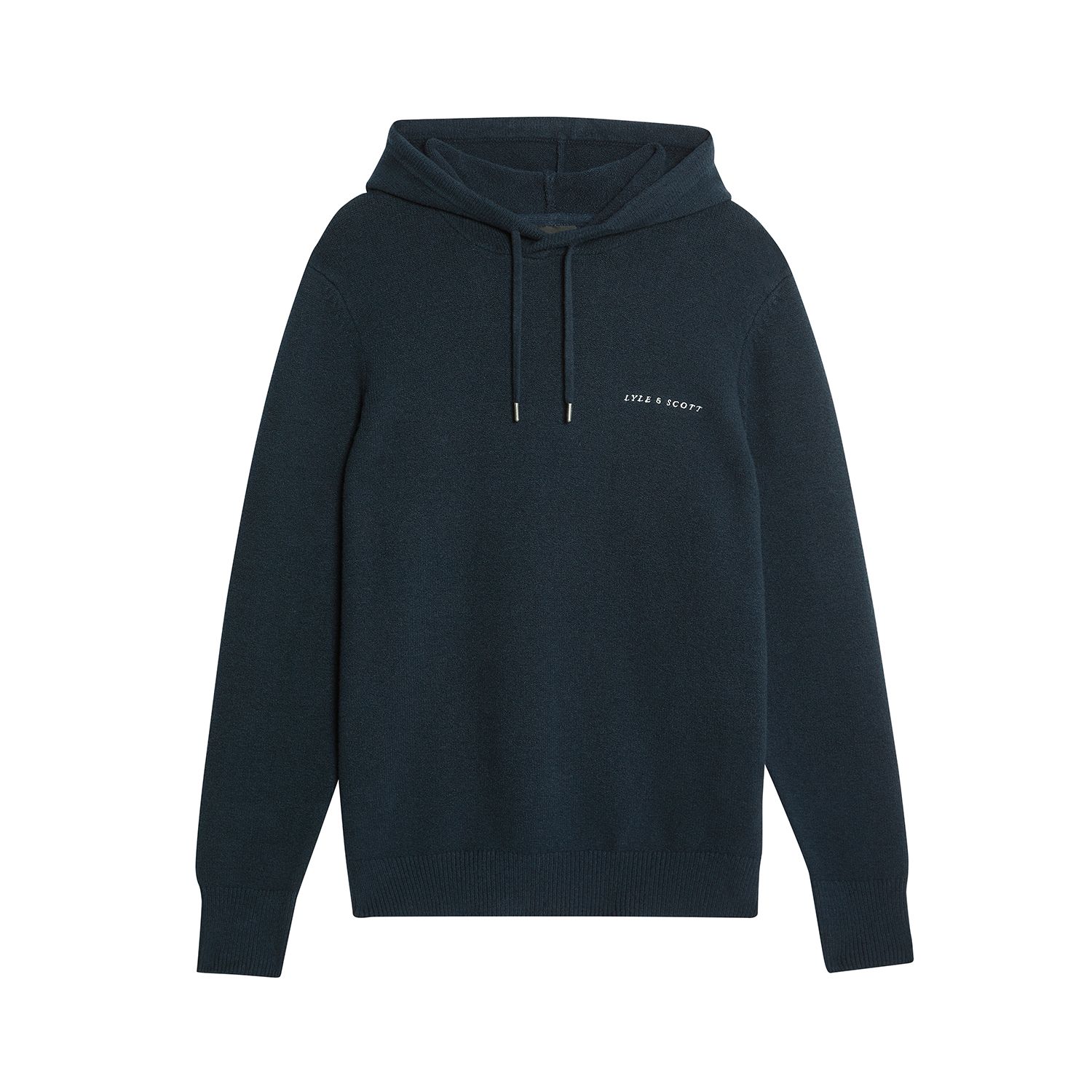 Men's Script Long Sleeve Knitted Hoodie