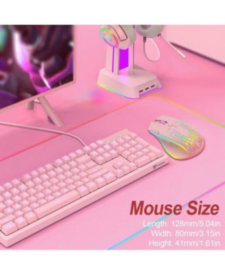 Wireless Gaming Mouse with RGB Lights - Adjustable DPI for Gaming, Office Work,Lightweight Honeycomb Design Compatible with Windows/Mac/Linux