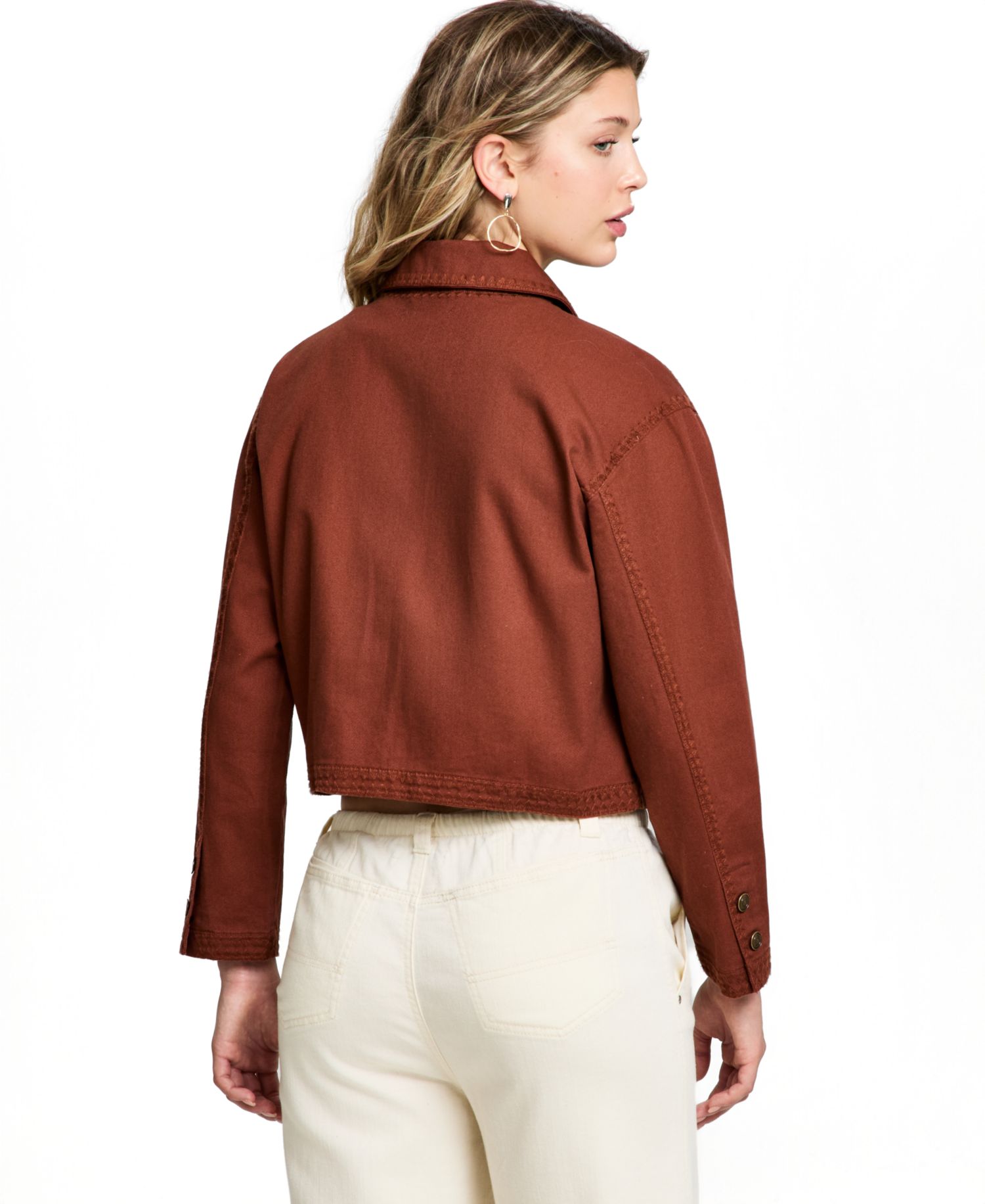 Women's Whipstitched Cropped Jacket