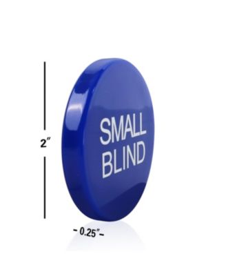 2" Small Blind, Big Blind, Dealer Puck Buttons