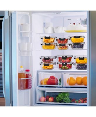 16 Piece Glass Meal Prep Containers with Airtight Lids - Preserves Freshness, Oven Safe, durable, BPA-free