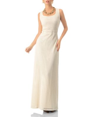 Women's Knitted Maxi Dress with Waist Knots