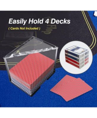 Deck Clear Acrylic Discard Trays, Casino Grade Discard Holder Trays for Blackjack