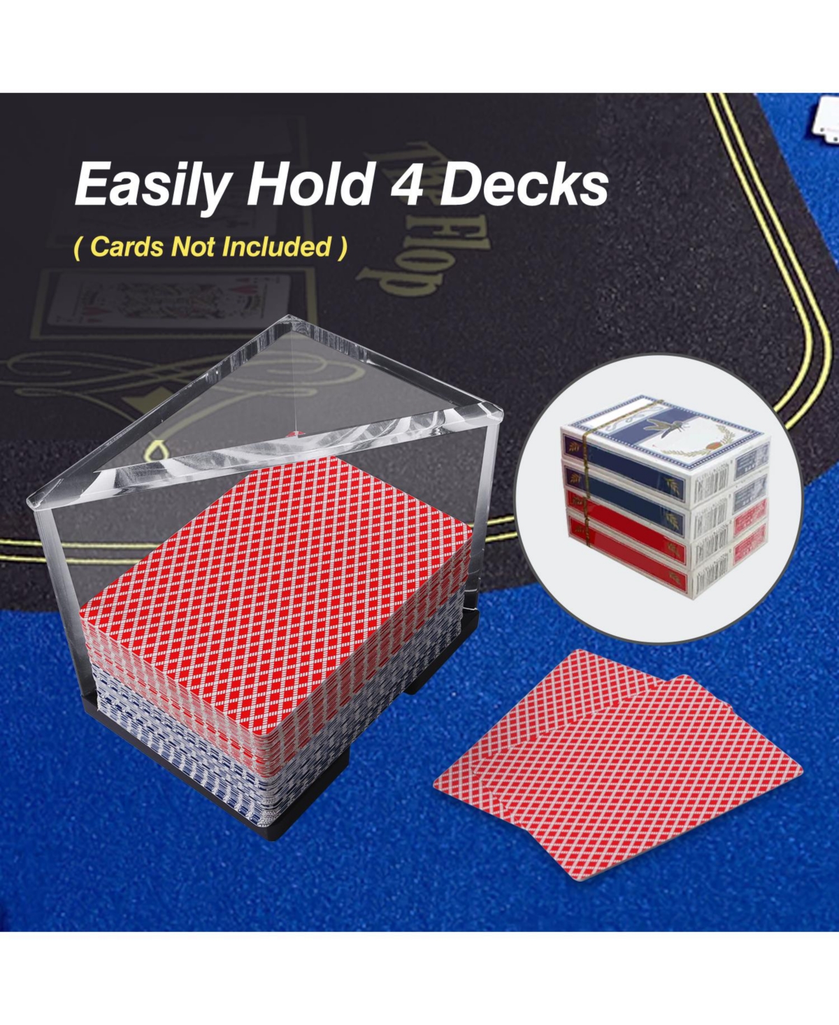 Gse Games & Sports Expert Deck Clear Acrylic Discard Trays