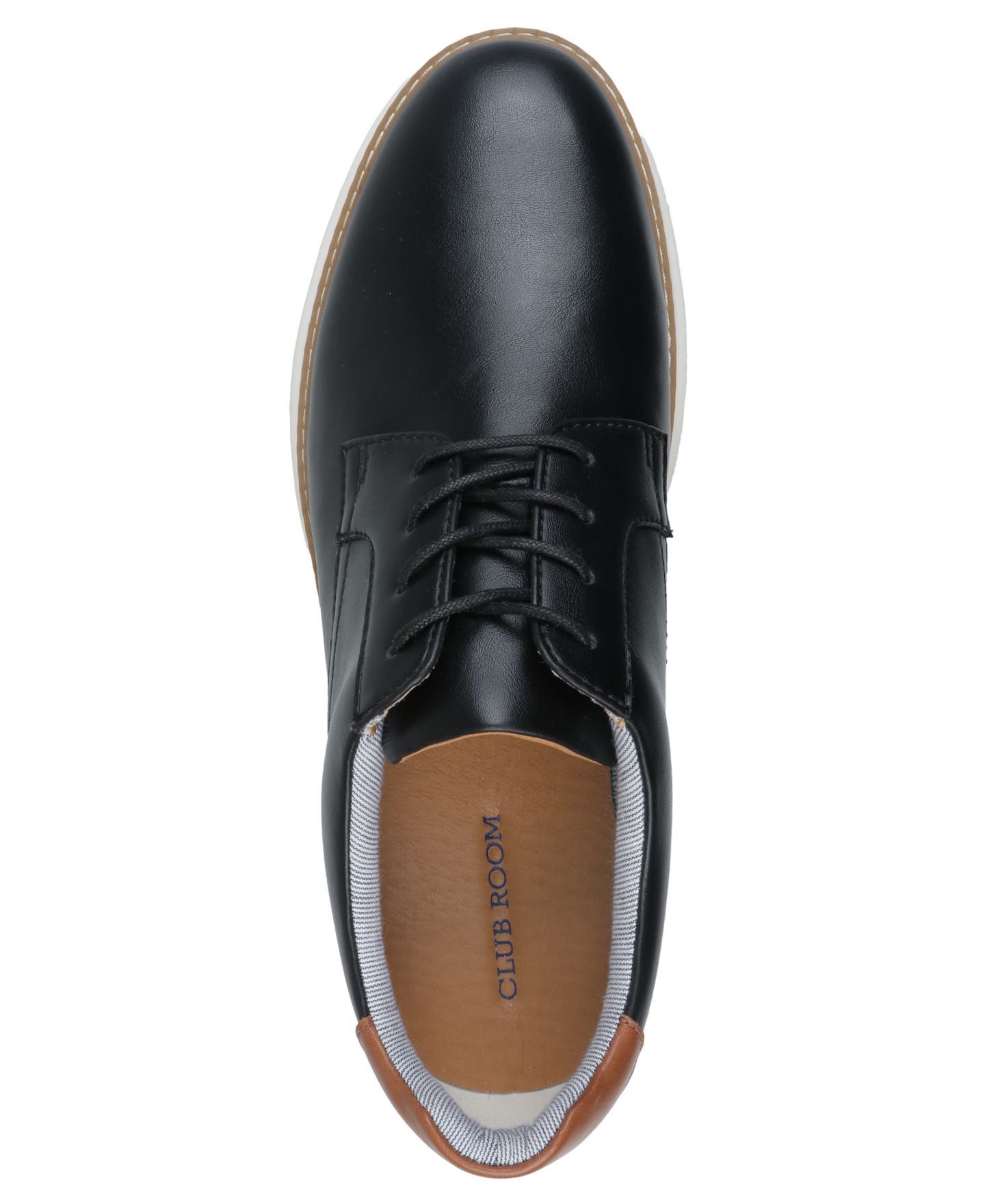 Обувь Club Room Men's Hybrid Dress Shoes, цвет: Чёрный — фото 9
