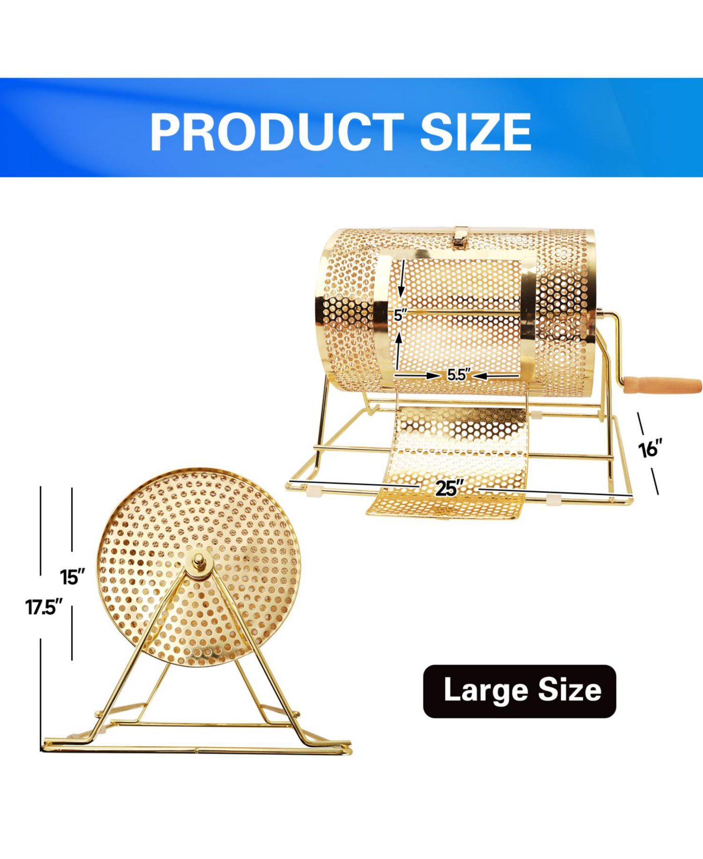 Детская игрушка GSE Games & Sports Expert Raffle Drum, Large, Holds 15,000 Tickets or 500 Ping Pong Balls, Ages 14+ — фото 2