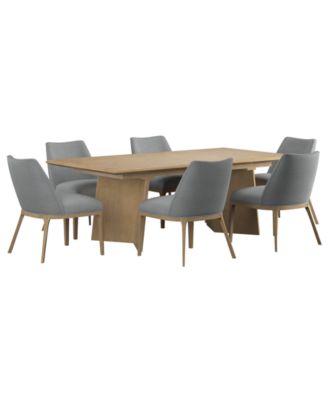 Loft 7-Pc. Wood Rectangle Dining Set