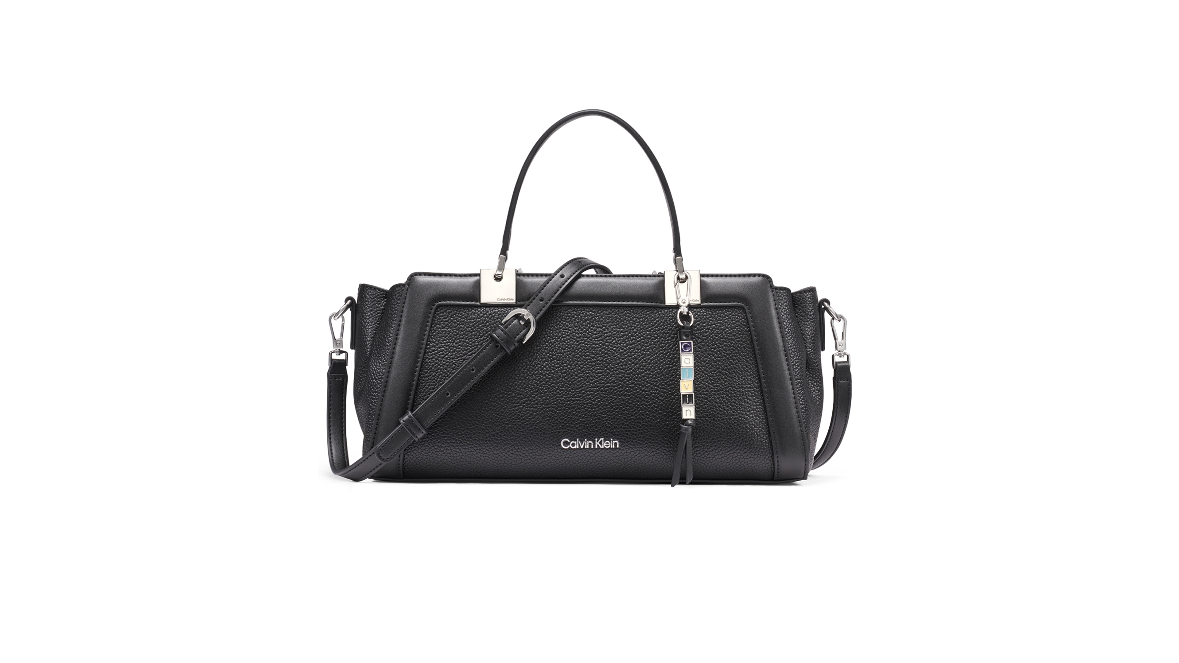 Calvin Klein Medium Jean Zipper Satchel Bag