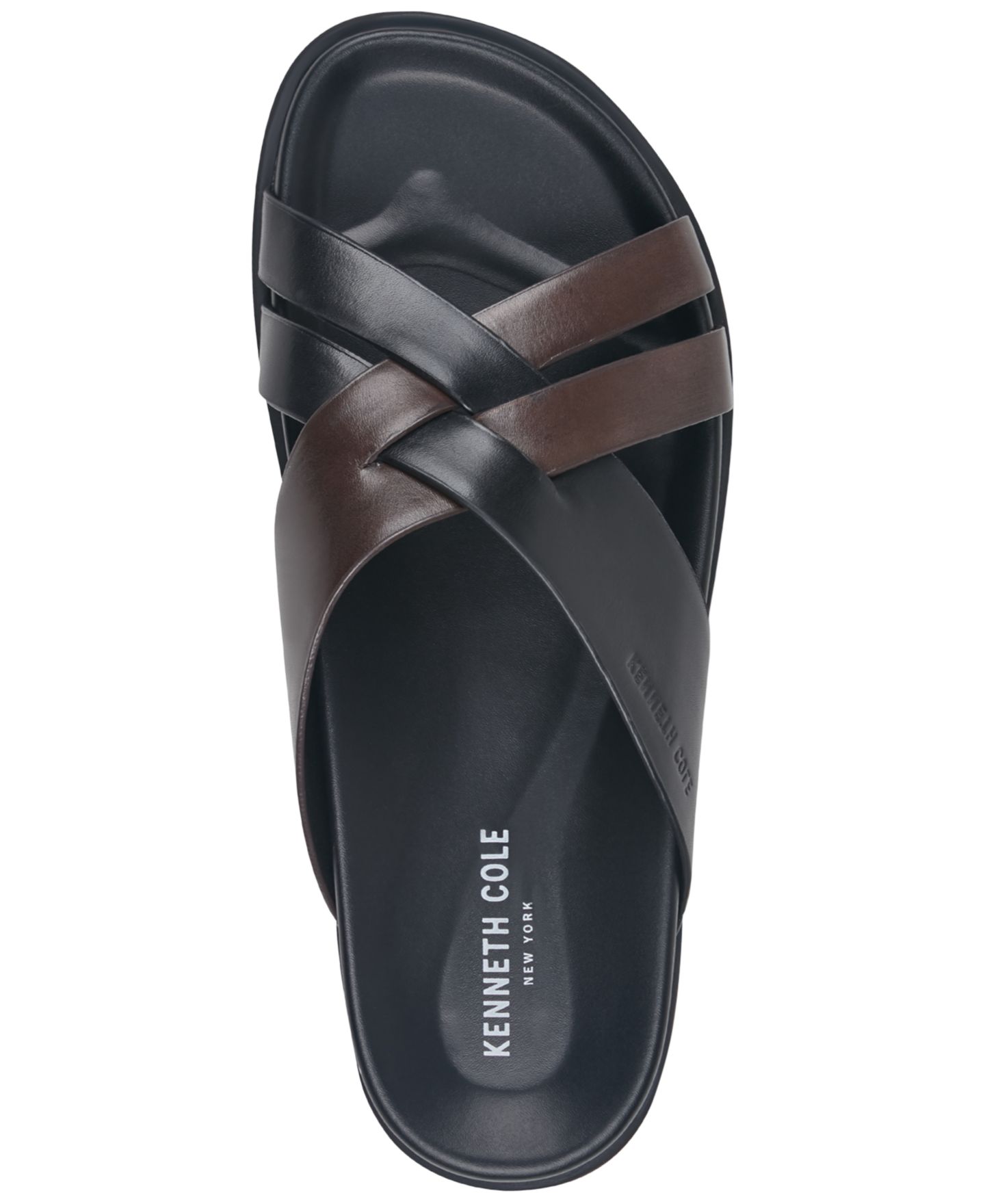 Мужские сандалии Kenneth Cole New York Wooper X-Band, цвет: Чёрный / Кожаный — фото 4