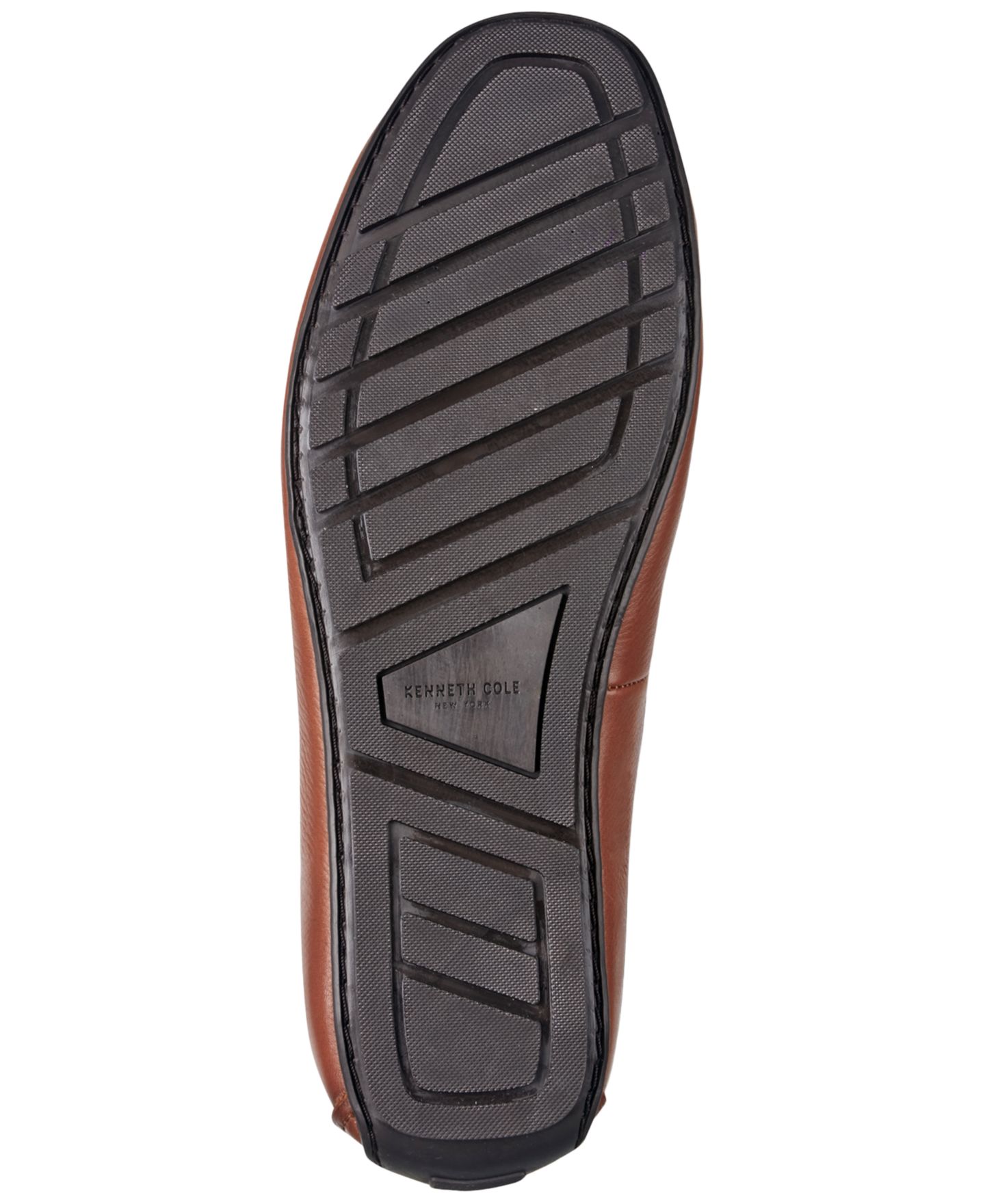 Мужские туфли Kenneth Cole New York Dominic Casual Slip-On Driving, цвет: Коньячный кожаный — фото 5