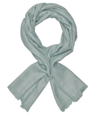 Metallic Daisy Pattern Scarf