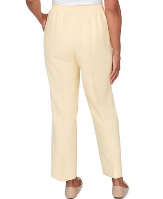 Petite Al Fresco Tailored Flat Front Pants