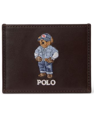 Men's Bear Print Card Case