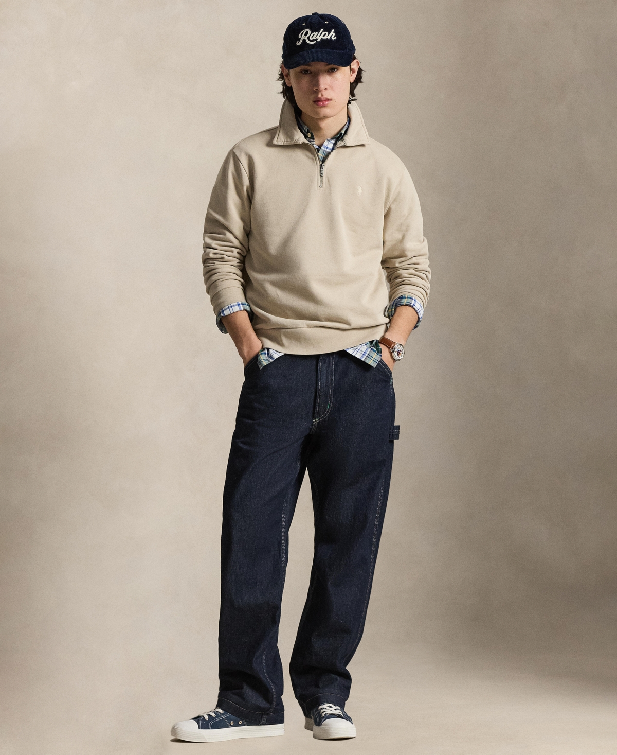 Polo Ralph Lauren Men's Loopback Quarter-Zip Sweatshirt