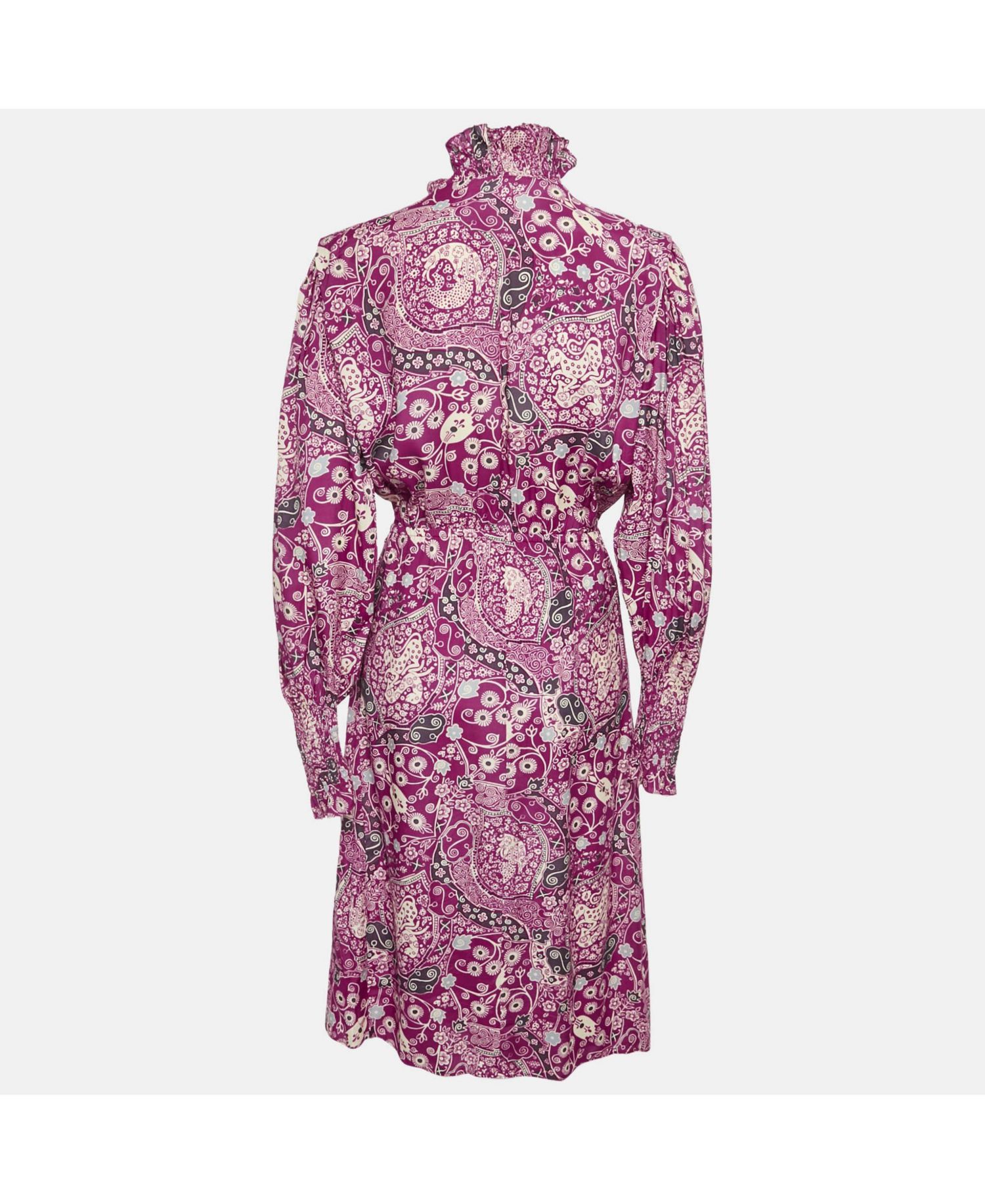 Women's Etoile Pink Printed Crepe Cescott Midi Dress