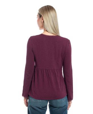 Women's V-Neck Long Sleeve Empire