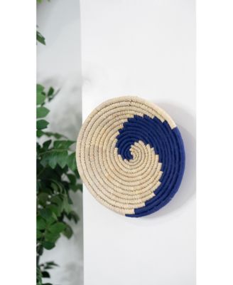 Wicker Village Sabai Grass Wall Basket Decor Boho Hanging Wall Art