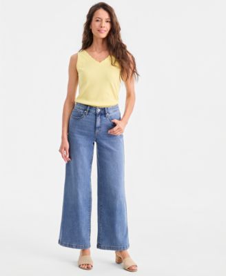 Women's High-Rise Wide-Leg Jeans