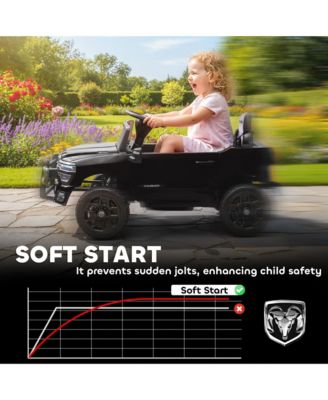 12V Licensed Dodge RAM 3500 Kids Ride on Car with Dual Motors