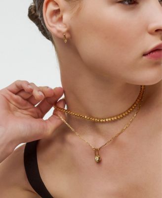 Lock & Luna Charm with Round Cut Moissanite