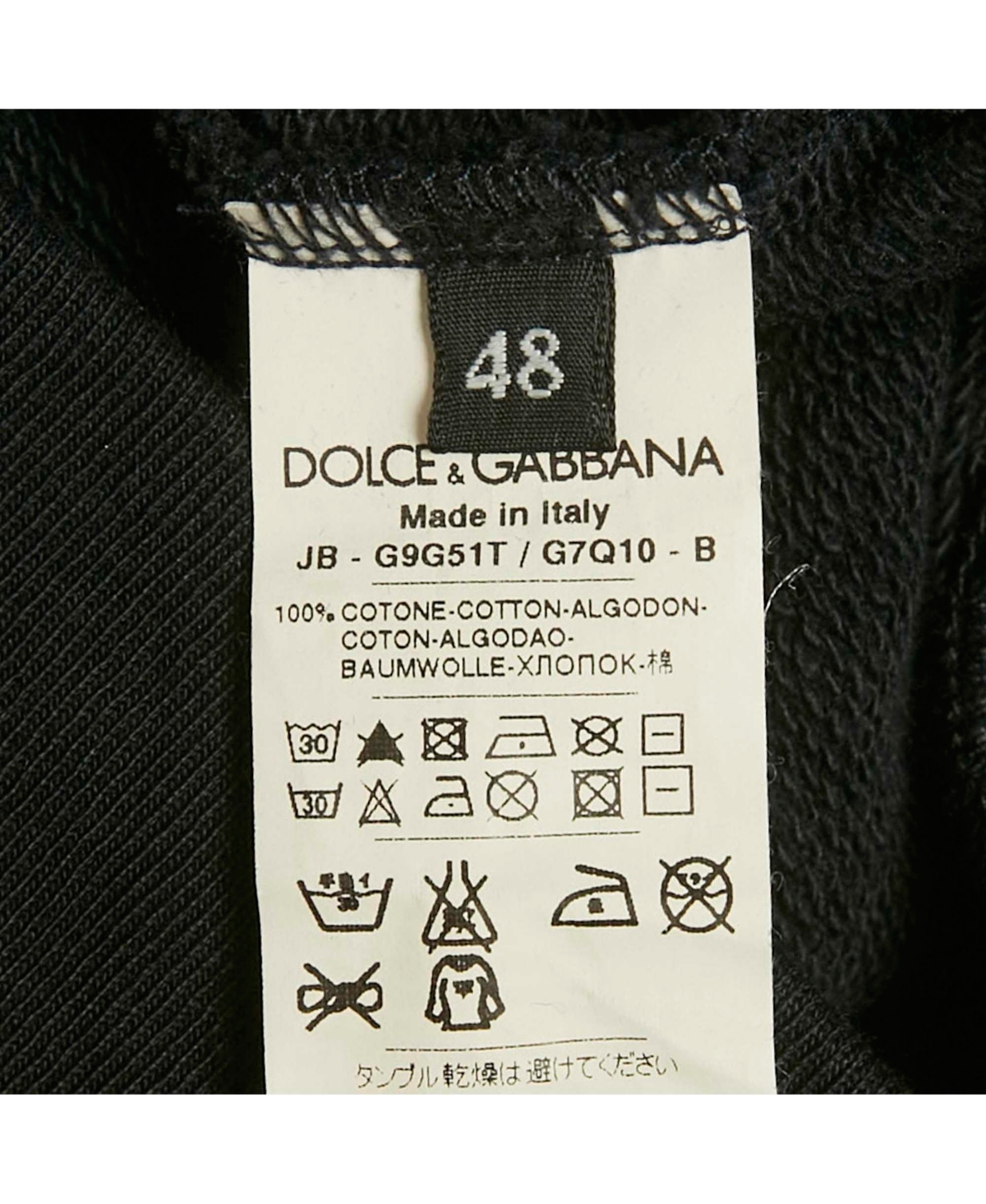 Pre-Owned Dolce & Gabbana Men's Navy Blue James Dean Graphic Cotton Hoodie