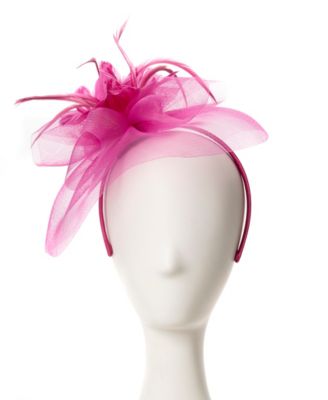 Feather Flower Net Fascinator Hat