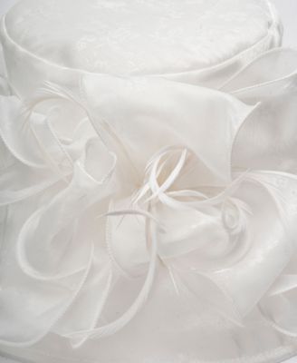 Lace Organza Wide Brim Hat