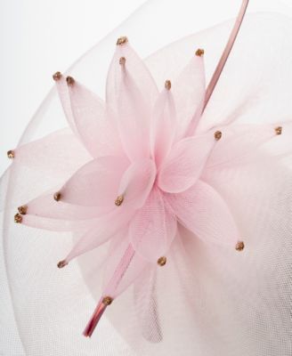 Mesh Flower Bead Fascinator Hat