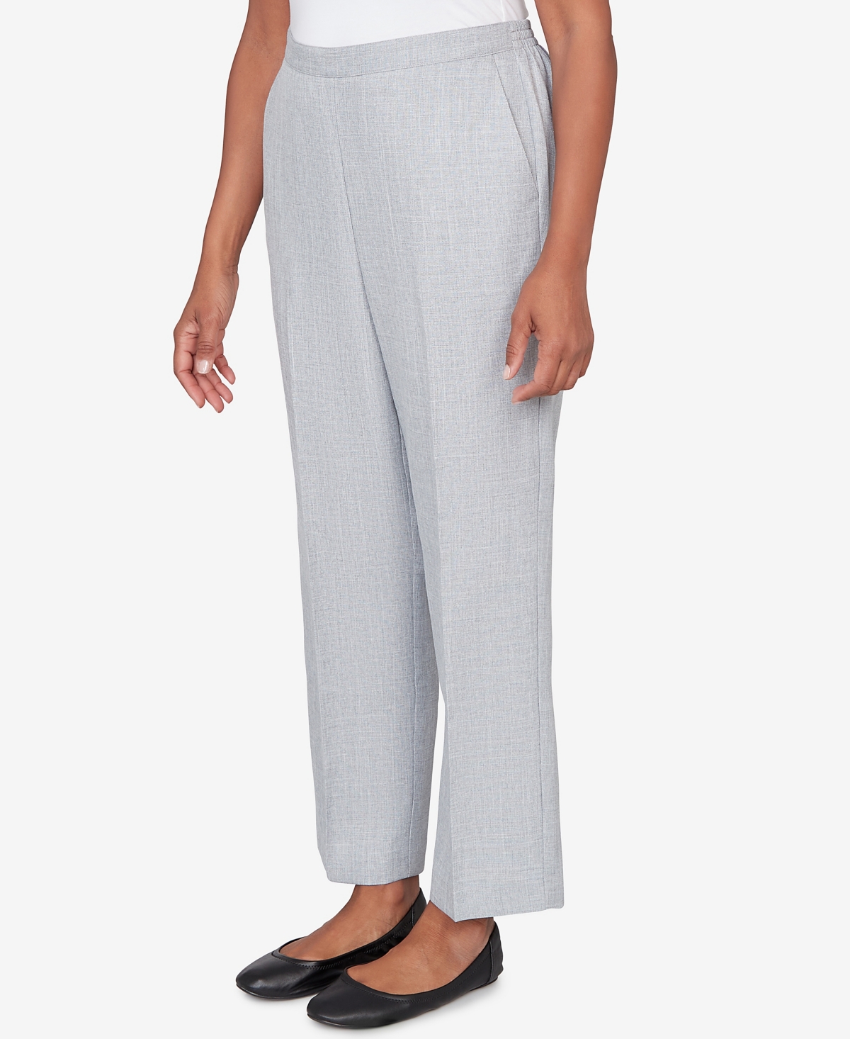 Alfred Dunner Petite Al Fresco Tailored Flat Front Short Length Pants