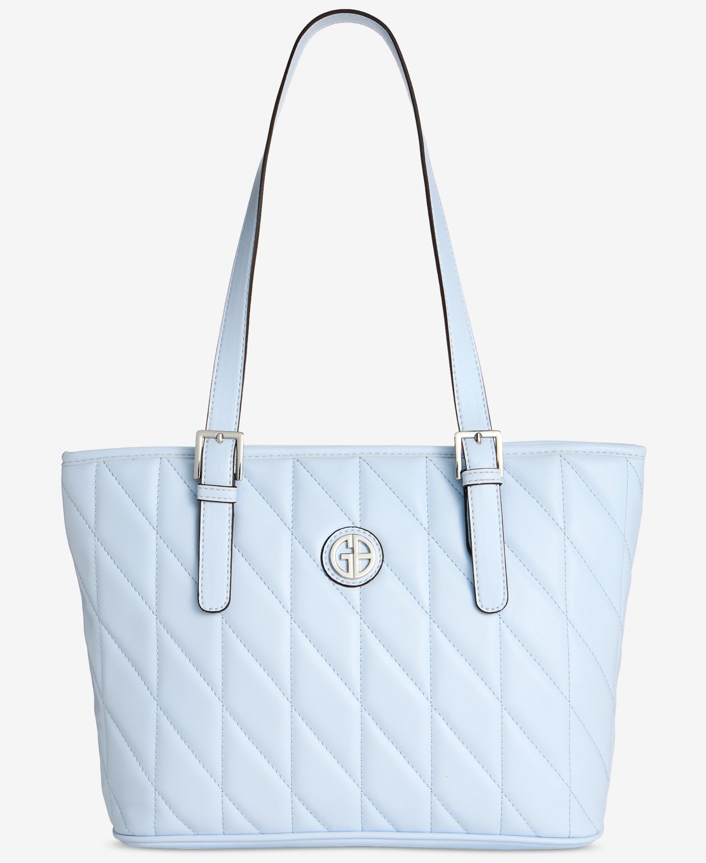 Женские сумки Giani Bernini Tilted Quilt Tulip Tote, цвет: Ancient Water — фото 1