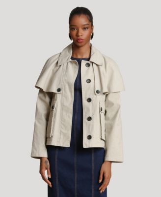 Women's Cropped Cape Jacket