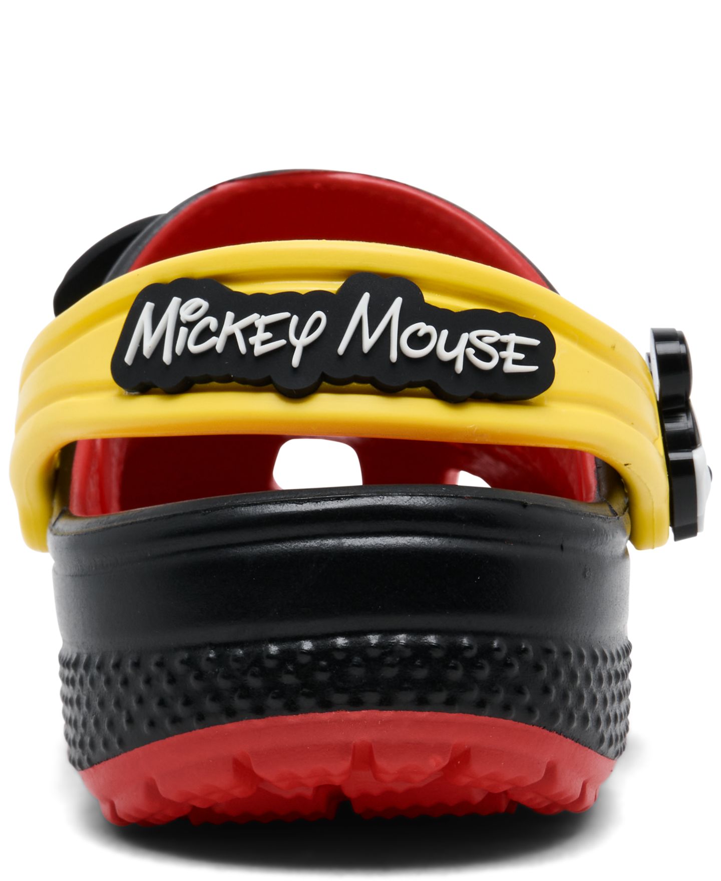 Сабо Crocs x Disney Mickey Mouse Classic Clogs from Finish Line для мальчиков-малышей, цвет: Чёрный / Красный — фото 4
