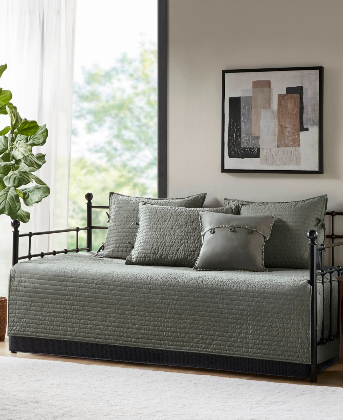 Madison Park Ridge Herringbone 6-Pc. Quilt Set, Daybed