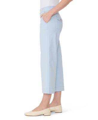 Women's Shape-Effect Wide-Leg Cropped Pull-On Pants