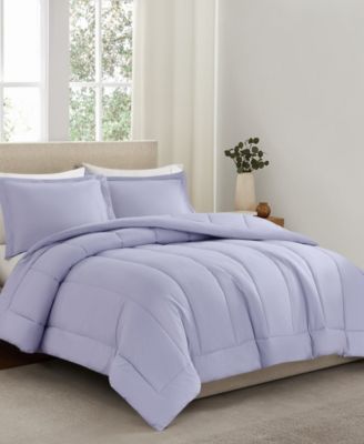 Solid Cotton Percale 2-Pc. Comforter Set, Twin/Twin XL