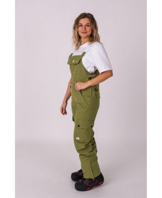 Women's Yeh Girl Bib Pant - Khaki
