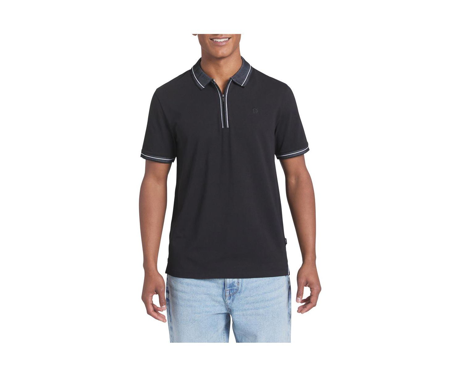 Men's Duke Cotton Zip Polo