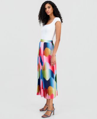 Women's Pleated Midi Skirt