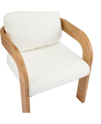 White Boucle Dining Chairs - 2 Pack