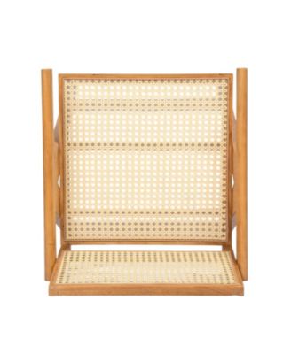 27" Cane Seat Bar Stool - Natural Wood