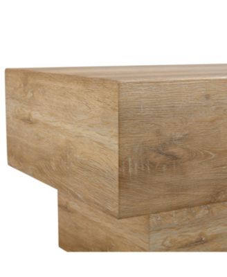 Light Wood Texture Coffee Table - 43.3"x21.6"x17.2"