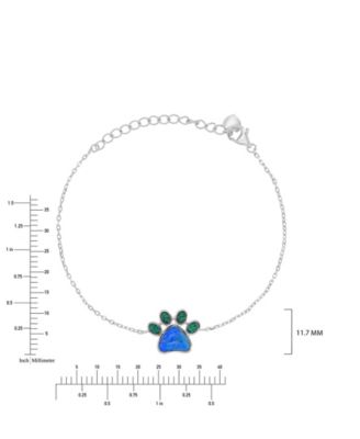 White Sapphire (0.45 ct. t.w.) & Blue Sapphire (0.45 ct. t.w.) Bezel Bracelet in 14k White Gold