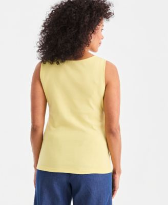 Women's Cotton Square-Neck Tank Top