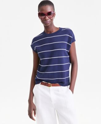 Women's Striped Crewneck Sweater