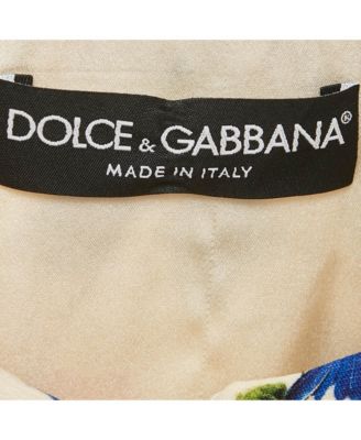 Women's Cream Floral Printed Crepe Button Front Jacket