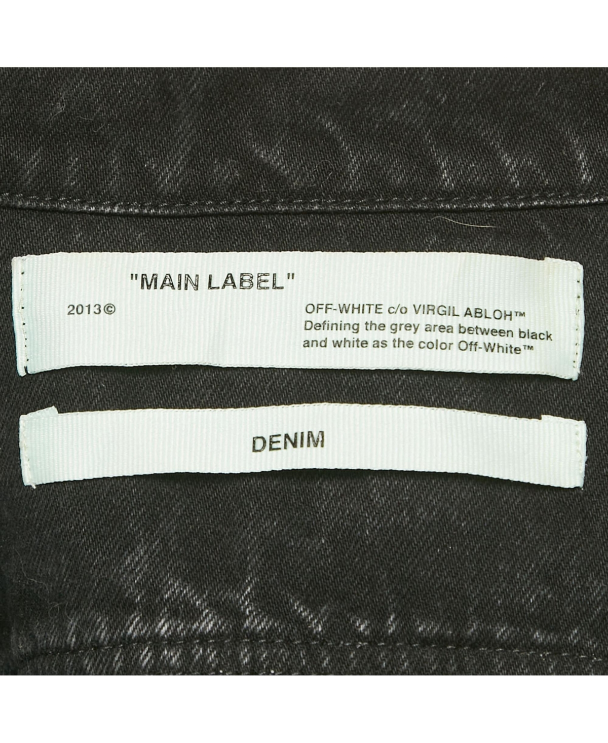 Pre-Owned Off-White Women's Black Embroidered Denim Button Front Jacket