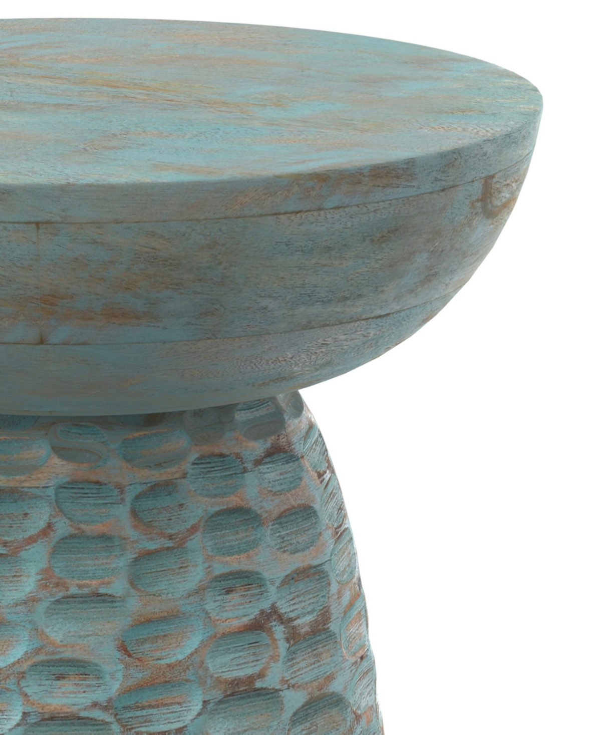 Simpli Home Boyd 13" Mango Wood Solid Accent Table